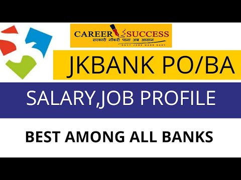 SALARY OF JKBANK PO AND BANKING ASSOCIATE | BENEFITS FACILITIES | JOIN LIVE BATCH NOW 9419145317