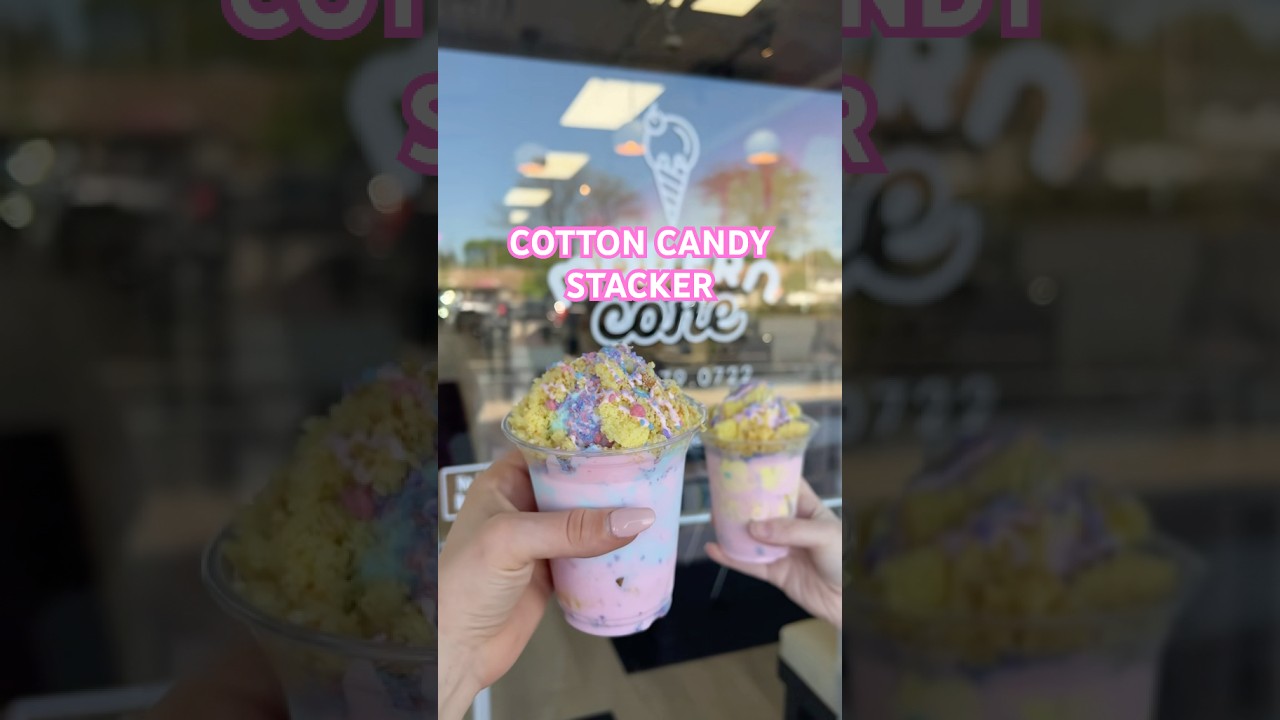 ITS BACK 🍦🍬 #moderncone #icecreamcreations #icecream #cottoncandy