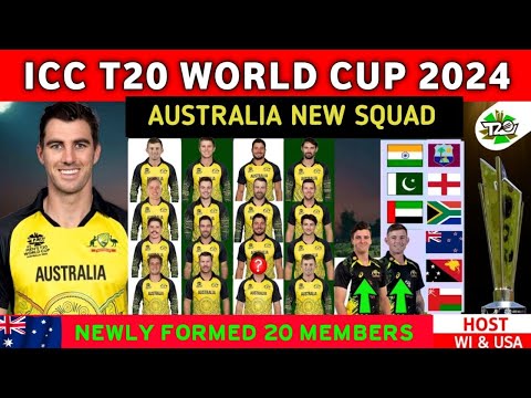 Icc t20 world cup 2024 australia squad |australia final squad | australia team t20 world cup 2024