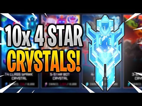10x 4 STAR BOT CRYSTAL OPENING! - Transformers: Forged To Fight