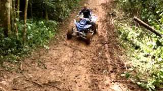 preview picture of video 'Yamaha Raptor 700 going down hill sleepery, Las Marias, P.R. #5'
