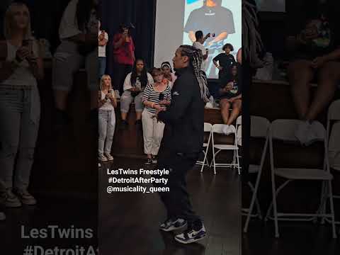 LES TWINS | LARRY & LAURENT FREESTYLE | OFFSET - NORTH STAR | DETROIT AFTERPARTY 2023 ( FRONT VIEW)