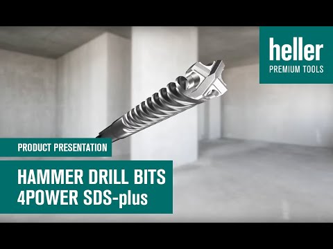 4Power SDS-plus - multi cutter hammer drill bit combines speed and robustness
