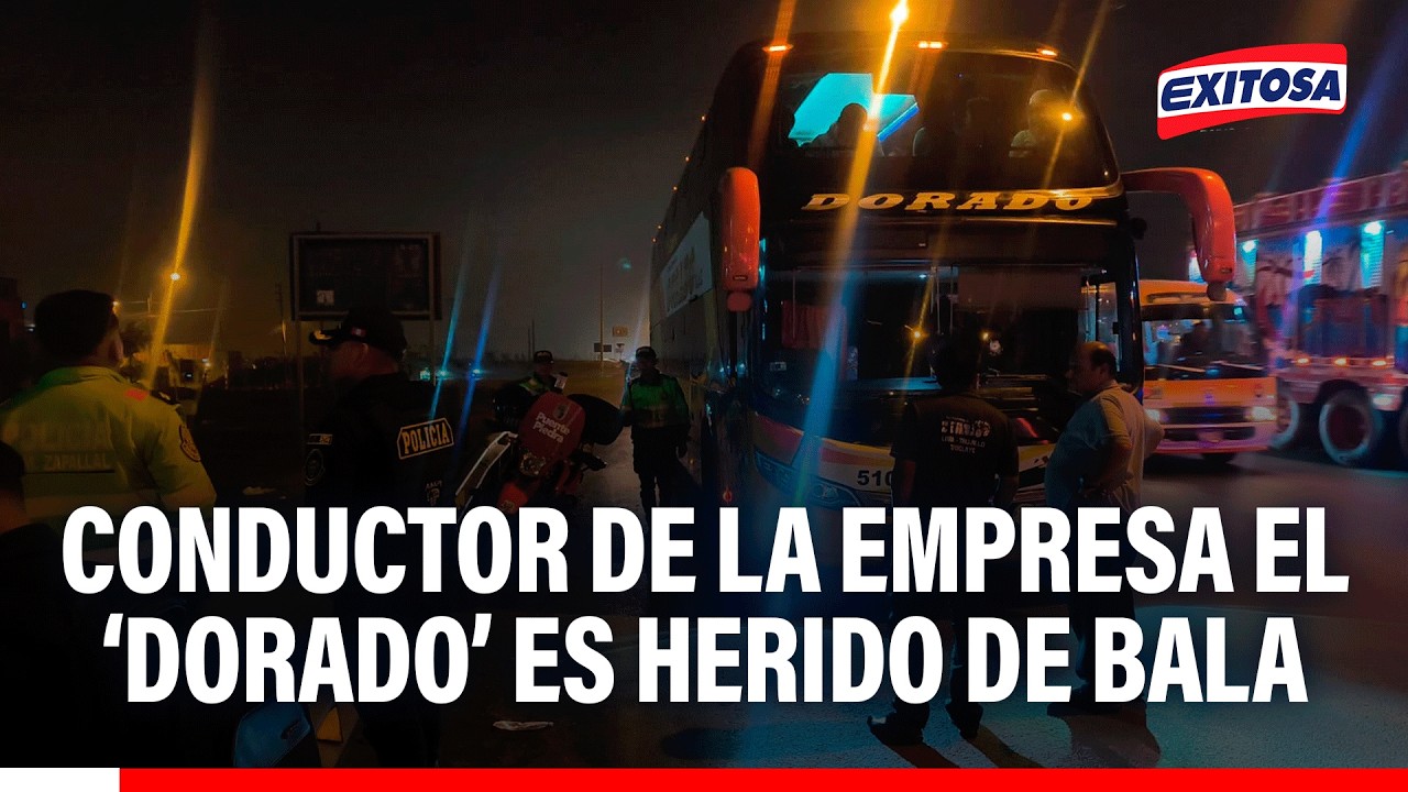 🔴🔵 Buses de empresa interprovincial 'El Dorado' son atacados a balazos y dejan herido a un conductor