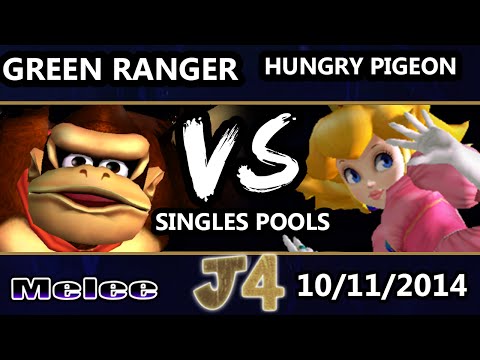 Justice 4 - Green Ranger (Donkey Kong) Vs. PL | Hungry Pigeon (Peach) SSBM Pools - Melee