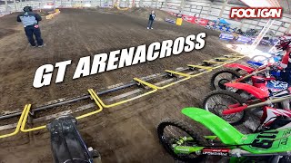 Trying to SURVIVE while racing Arenacross | Harley Sportster FMX | Carnage everywhere!