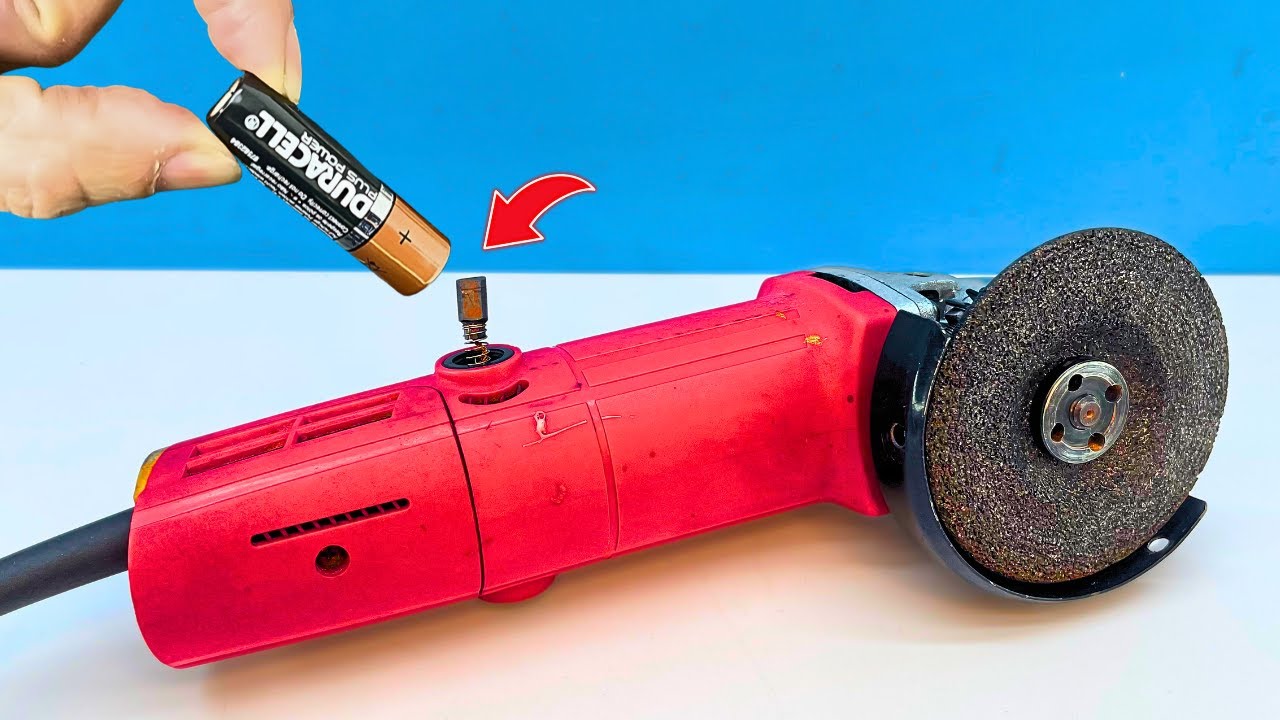 Insert Old Batteries into an Angle Grinder – You Won't Believe What Happens! 😱