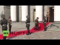 Ukraine: Inauguration fail - soldier collapses at ...