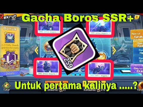 Gacha Boros SSR+ dan review skill one puch man the strongest