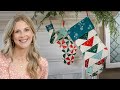 How To Make Simple Half Square Triangle Stockings Free Quilting Tutorial