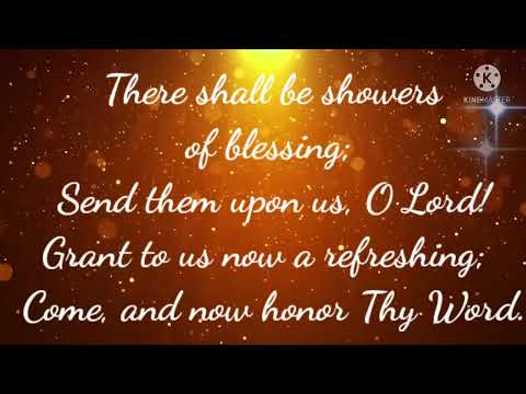 There shall be showers of blessing song with lyrics
