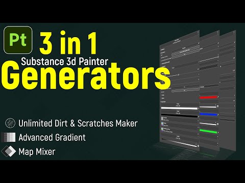 3 in 1 Substance 3d Painter Generators Pack