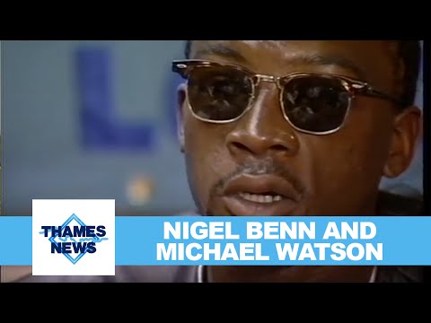 Nigel Benn and Michael Watson post fight press conference 1989 | TN-89-051-016