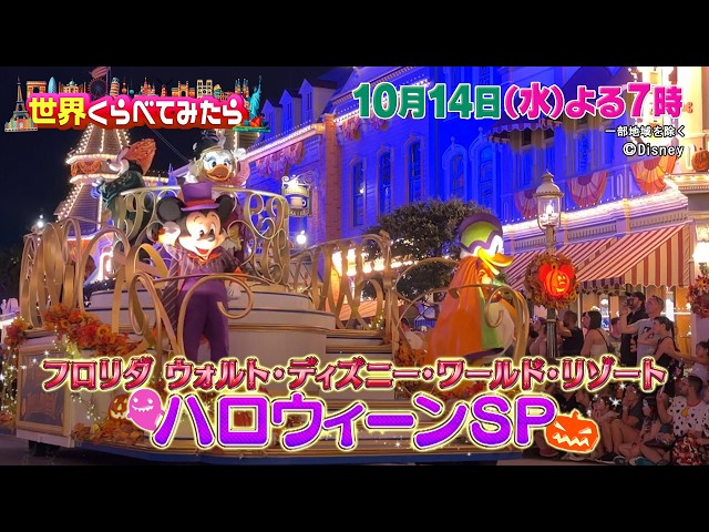 世界くらべてみたら★向井康二参戦！フロリダディズニーハロウィーンSP