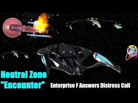 USS Enterprise F To The RESCUE - Neutral Zone Battle - Star Trek Ship Battles - Bridge Commander