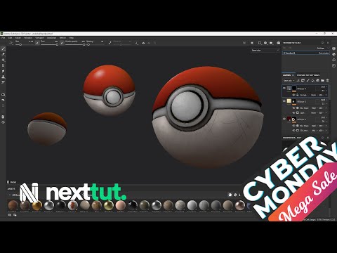 Maya Cinematic Render Overview Pokeball Final Part