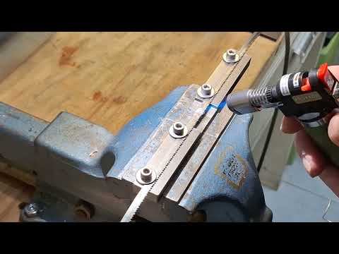 Bandsägeblatt einfach Hartlöten anstatt Schweissen (Anleitung)