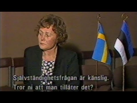 Reportage om samarbetet mellan Estniska Ösel och Gotland(8 dagar 1989)