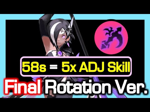 58s = 5x ADJ Skill, Black Mara Final Rotation Ver. (STG30) / Fastest ADJ Gauge Job / Dragon Nest CN