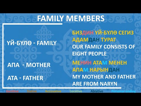 WARC Kyrgyz Language Tutorials Episode 44: Family Members