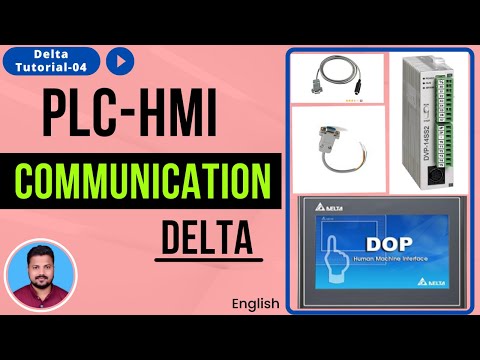 Part of a video titled Delta PLC To HMI Communication | Delta Tutorial-04 - YouTube