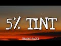travis scott - 5% TINT (lyrics)