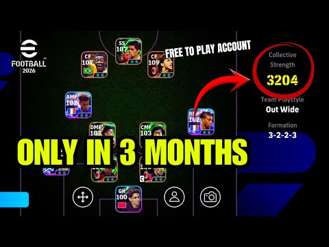 How I Gained 3200+ TEAM Strength in JUST 3 Months - eFootball 2026 🎮