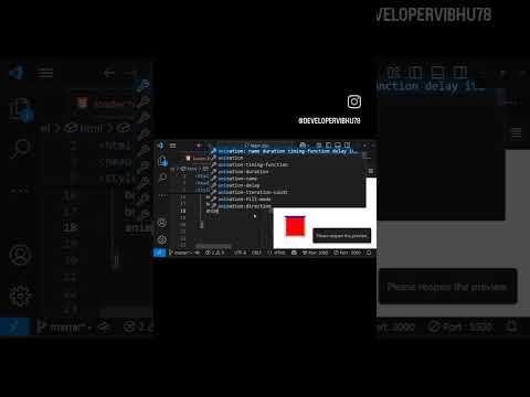 ✅ Create a Loader in 1 Minute Using HTML & CSS | Quick CSS Animation #coding #programming #htmlcss