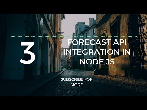 FORECAST API | NODE.JS | PART 3 |COMMAND LINE APPLICATION