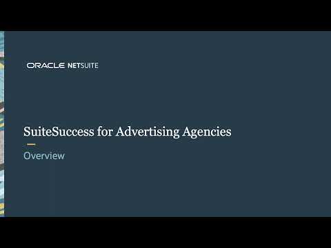 SuiteSuccess for Advertising Agencies: Overview