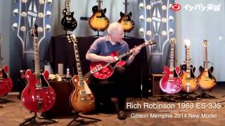 Video thumbnail for Gibson Memphis 2014 Rich Robinson Signature 1963 ES-335 Demo【イシバシ楽器】 by 1484tv イシバシ楽器公式