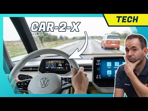 Car-2-X im Test: Gefahrenwarnung ausprobiert & Gimmicks des VW ID. Buzz (Car2x in Golf, T-Roc)