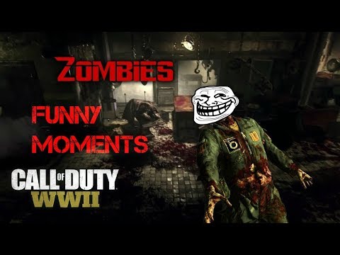 COD WWII ZOMBIES FUNNY MOMENTS