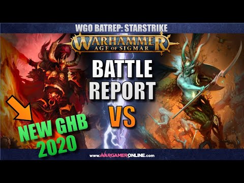 BATREP: Sylvaneth vs Legion of Chaos Ascendant Age of Sigmar, Generals Handbook 2020, AOS Batrep