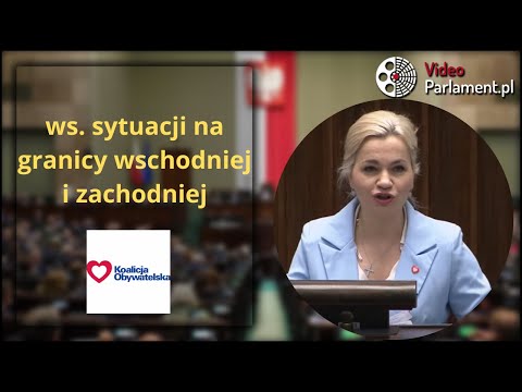 Małgorzata Gromadzka pyta o szczelność granicy i tarczę wschód