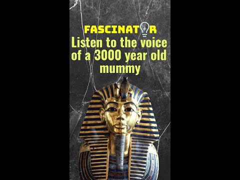 Listen to the voice of a 3000 year old mummy #shorts