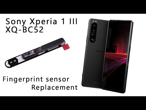Sony Xperia 1 III XQ-BC52 Fingerprint Sensor Replacement Tutorial Wymiana czytnika linii papilarnych