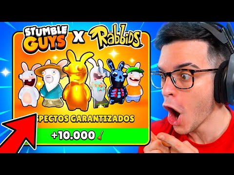 COMPRO TODAS las OFERTAS de RABBIDS en STUMBLE GUYS! 🪠