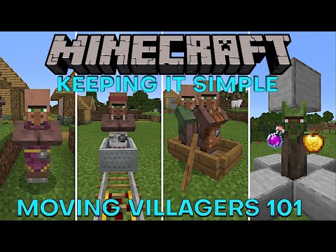 Prowl8413 - HOW To Move Villagers | The BEST Ways | Minecraft Keeping It Simple