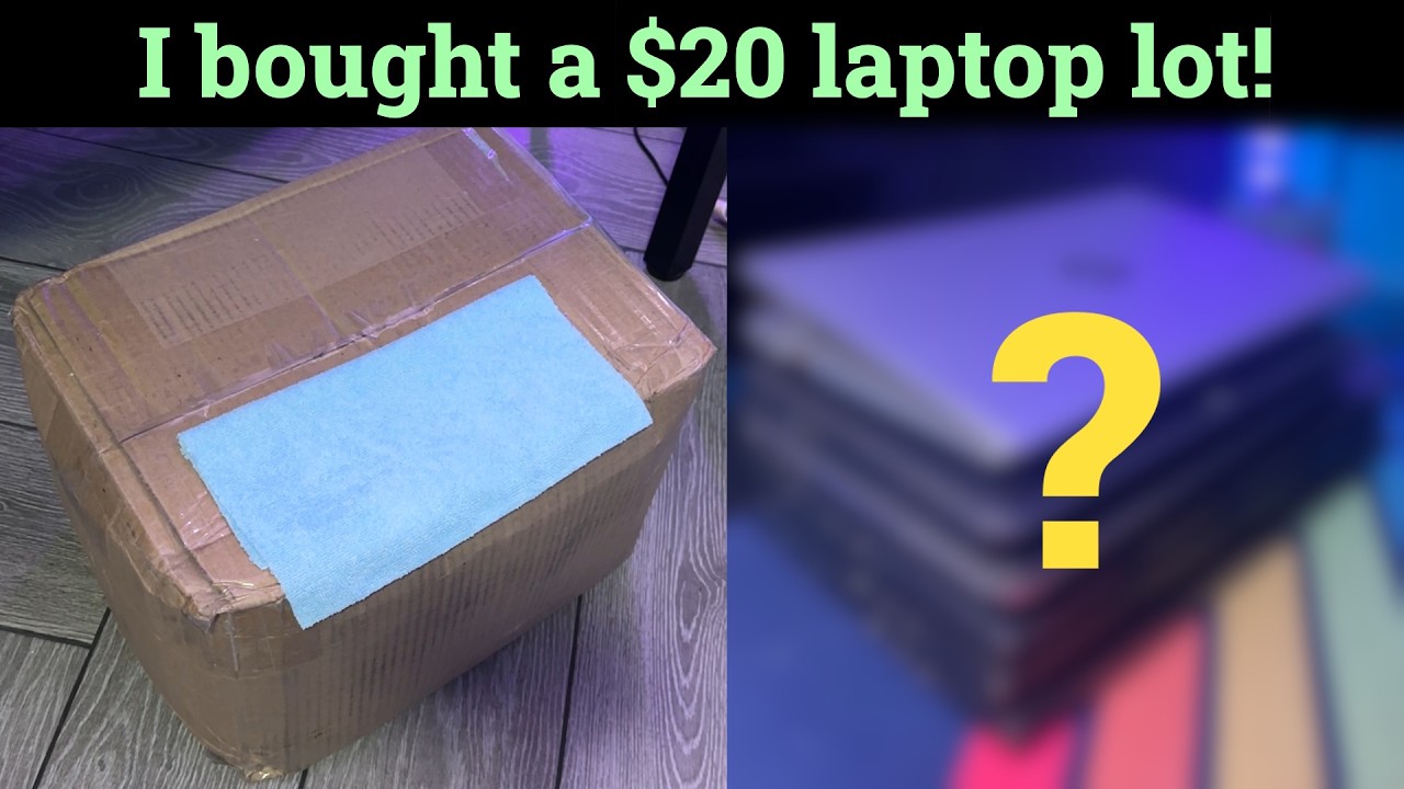 I bought a laptop lot for $20 - Let's unbox it!