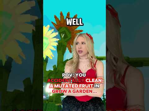 You ACCIDENTALLY CLEAN a “MUTATED” FRUIT in GROW A GARDEN on ROBLOX!