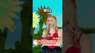 You ACCIDENTALLY CLEAN a “MUTATED” FRUIT in GROW A GARDEN on ROBLOX!