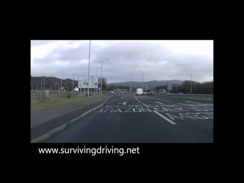 Positioning - Amazon Roundabout - Following the road ahead M4 A483 Cardiff.wmv