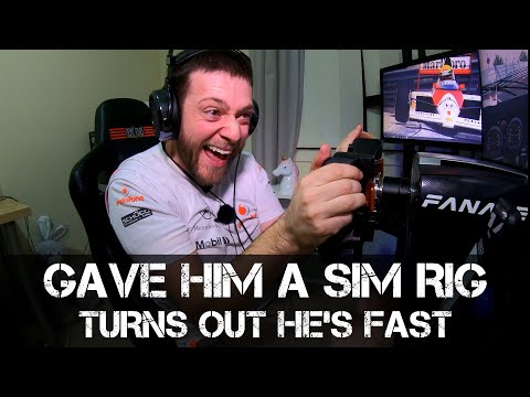 I gave my Brother a Sim Racing Rig - Turn's out he's FAST!
