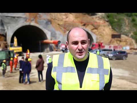 რიკოთის საუღელტეხილო გზის მშენებლობა აქტიურად გრძელდება