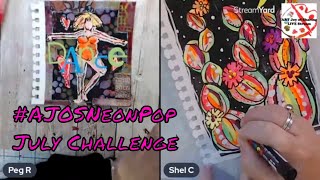 July Challenges AJOS Neon Pop