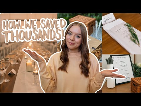 Everything I Thrifted & DIY'd For My Wedding! | money saving tips!