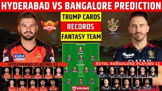 SRH vs RCB Dream11 Team | HYD vs BAN Dream11 Prediction | IPL 2023 | Dream11 Team of Today Match