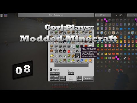 Corj Plays Modded MC - S1E8 - Logistics Pipes Pt 1