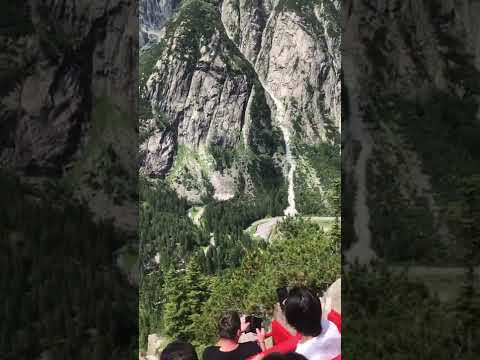 Hiking on Handegg Gelmersee Switzerland (mountain cable railway)